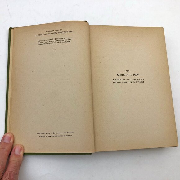 Newspaper Reporting of Public Affairs Chilton Bush Appleton Hardcover 1940 - Picture 6 of 9